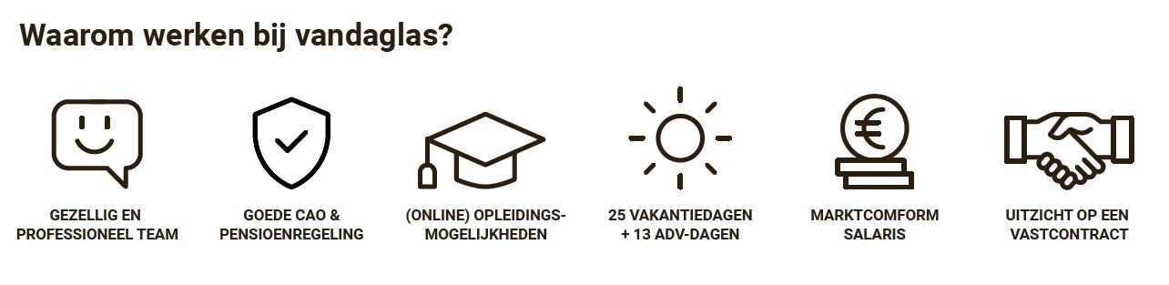 Wat wij bieden iconen - werkenbijvandaglas